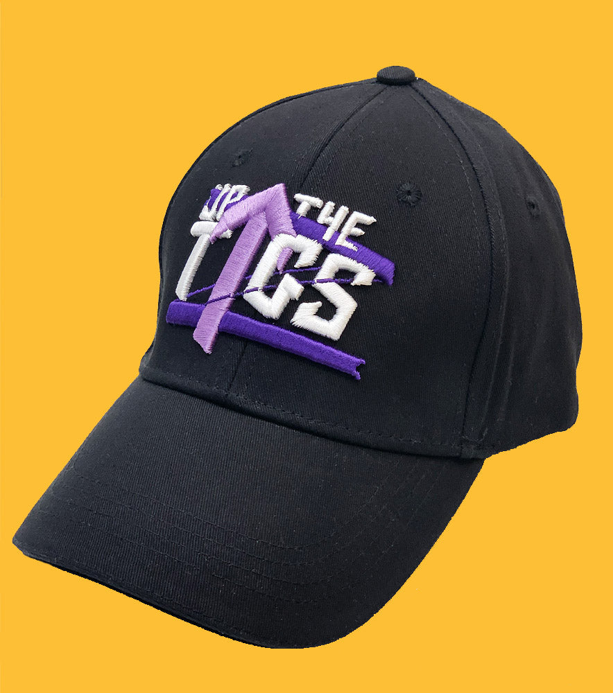 Up The Tags Cap - Purple & Black