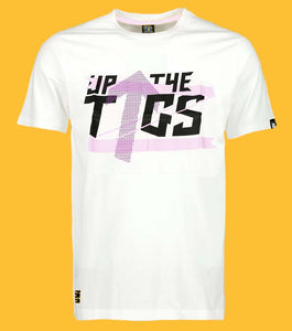 White & Purple Up The Tags T-Shirt