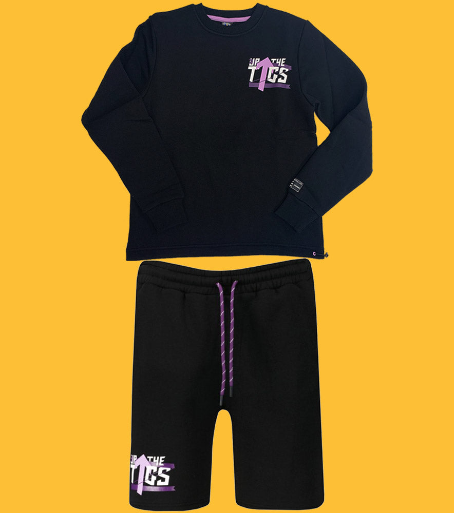 Black Up The Tags Tracksuit