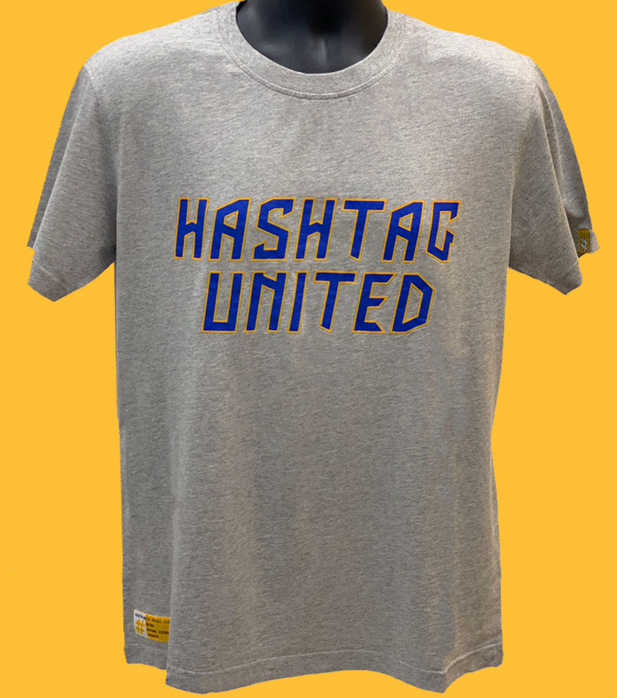 Grey 'HASHTAG UNITED' T-Shirt